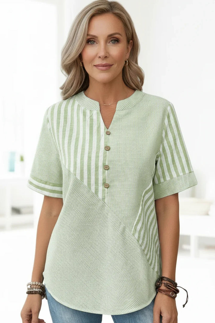 ANNA - BLOUSE WITH UNIQUE PRINT