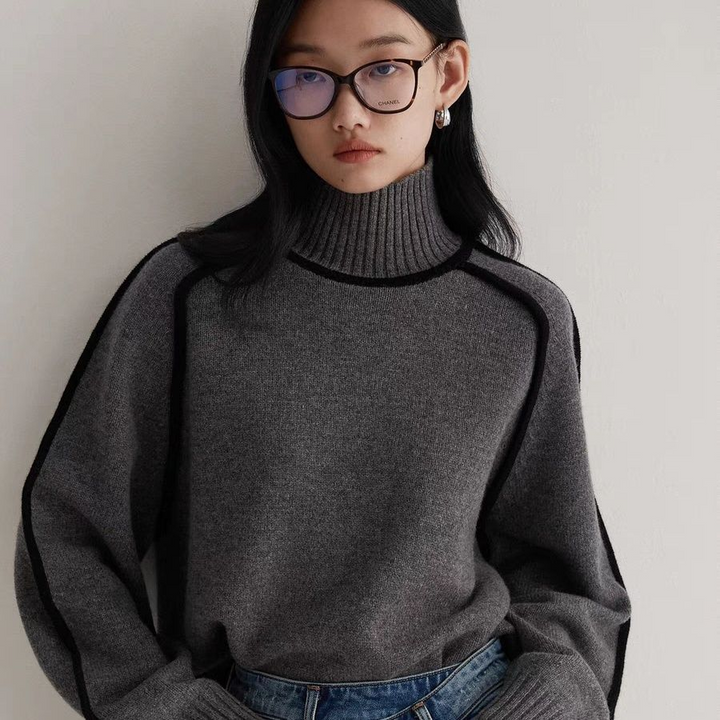 KAELIRYN – SOFT CASHMERE-LIKE TURTLENECK SWEATER