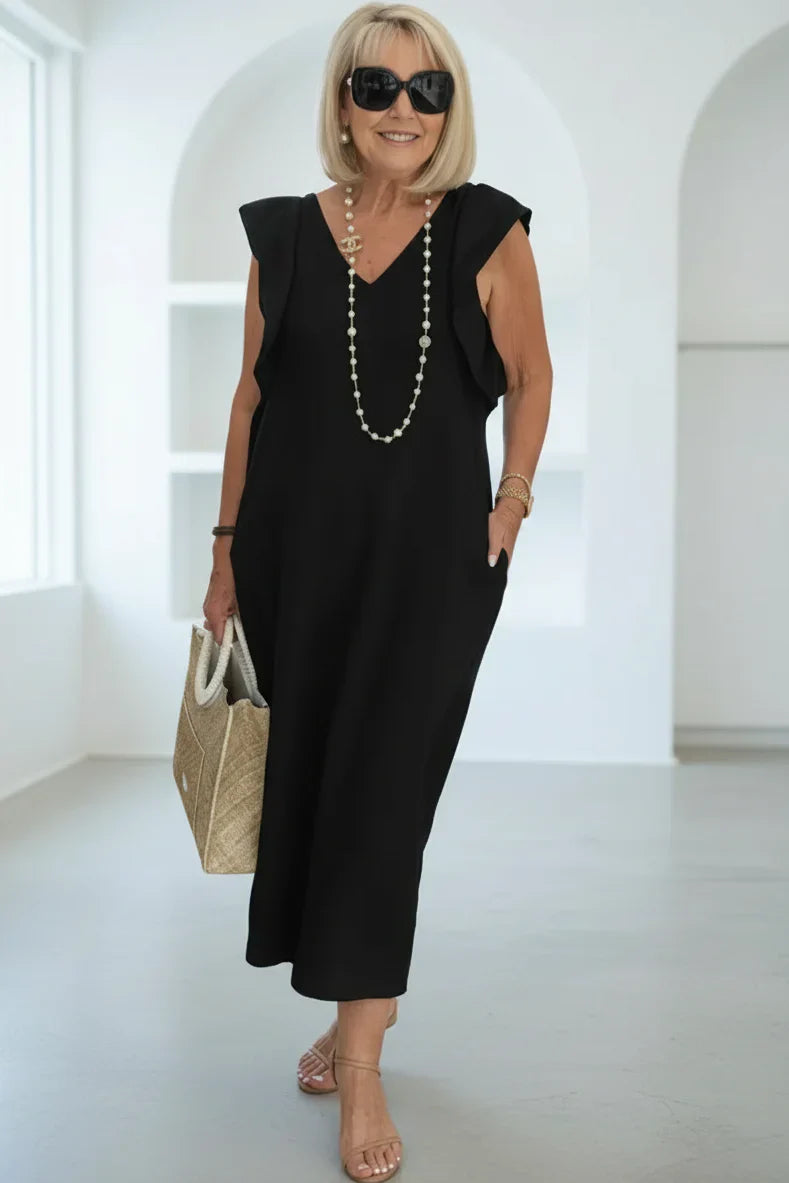 HELGA - ELEGANT MIDI DRESS