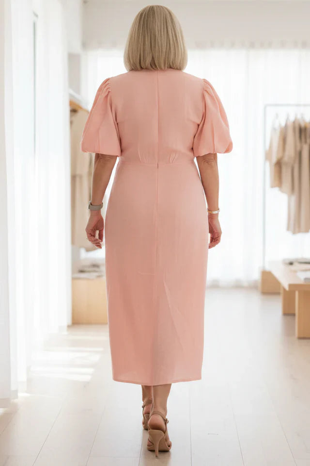 SELENA - V-NECK DRESS